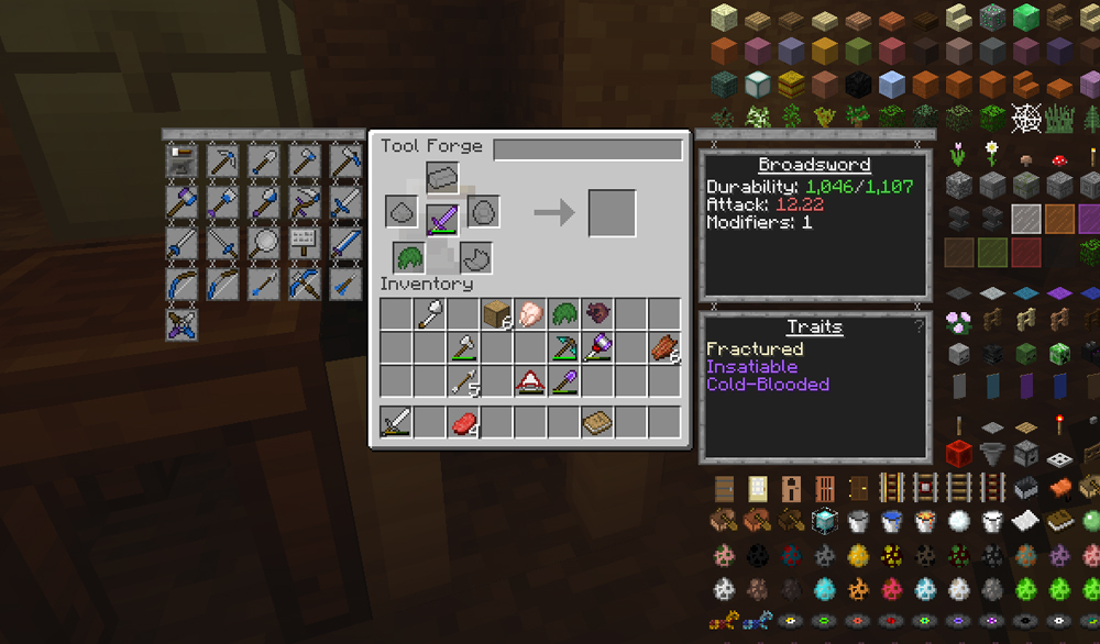 Tinkers Construct Upgrade Materials